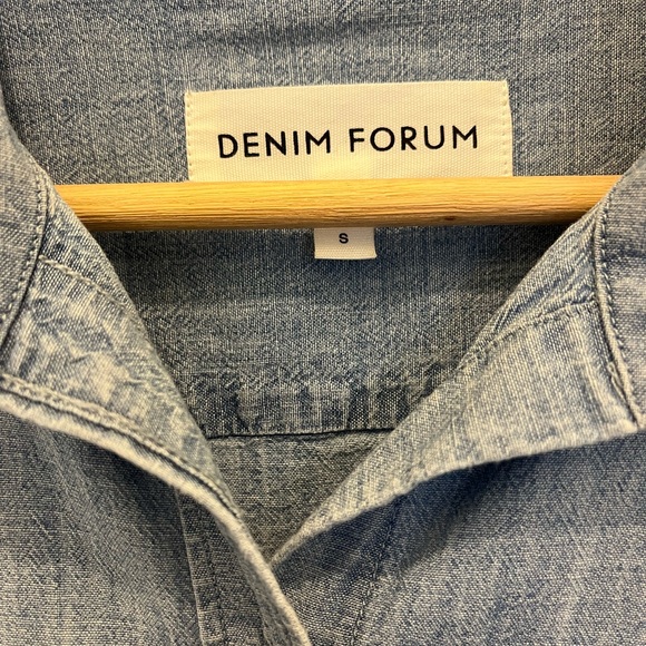 Denim Forum Denim Style Shirt Size Small - Picture 2 of 2